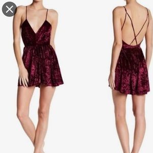 Sam Edelman Velvet Romper Large